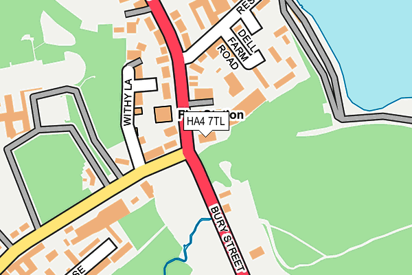 HA4 7TL map - OS OpenMap – Local (Ordnance Survey) HA4 7TL map - OS OpenMap – Local (Ordnance Survey)