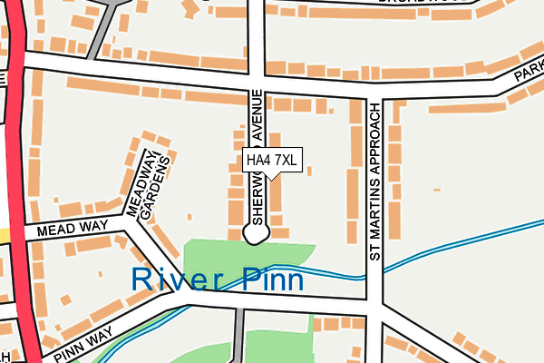 HA4 7XL map - OS OpenMap – Local (Ordnance Survey) HA4 7XL map - OS OpenMap – Local (Ordnance Survey)