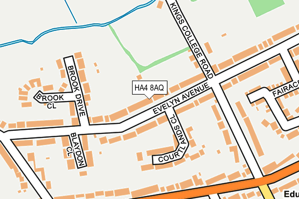 HA4 8AQ map - OS OpenMap – Local (Ordnance Survey) HA4 8AQ map - OS OpenMap – Local (Ordnance Survey)