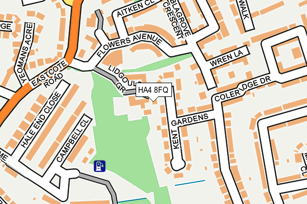 HA4 8FQ map - OS OpenMap – Local (Ordnance Survey) HA4 8FQ map - OS OpenMap – Local (Ordnance Survey)