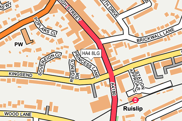 HA4 8LG map - OS OpenMap – Local (Ordnance Survey) HA4 8LG map - OS OpenMap – Local (Ordnance Survey)