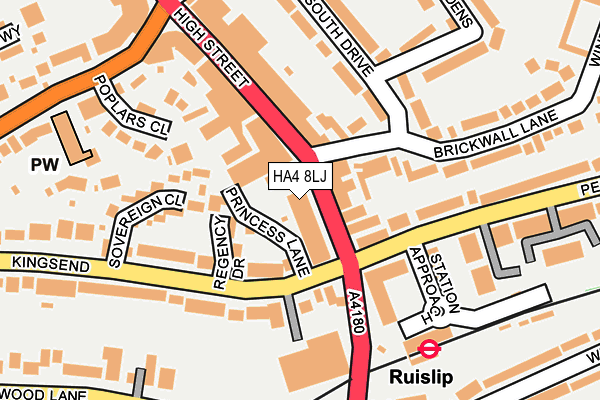 HA4 8LJ map - OS OpenMap – Local (Ordnance Survey) HA4 8LJ map - OS OpenMap – Local (Ordnance Survey)