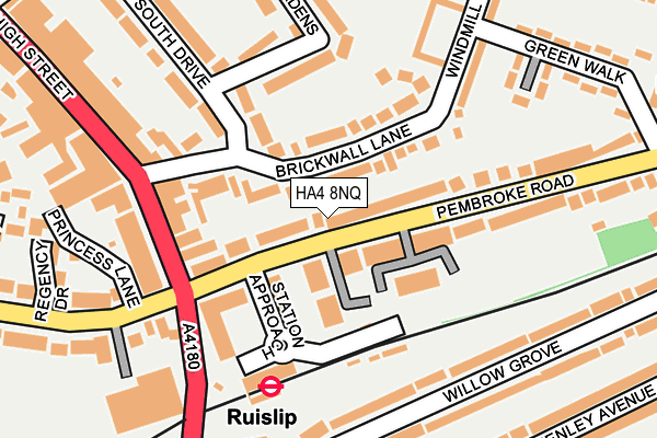 HA4 8NQ map - OS OpenMap – Local (Ordnance Survey) HA4 8NQ map - OS OpenMap – Local (Ordnance Survey)