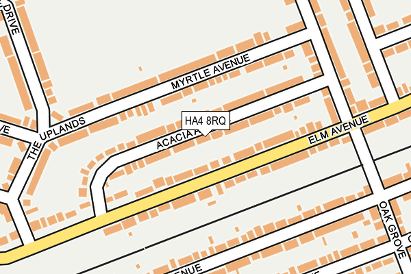 HA4 8RQ map - OS OpenMap – Local (Ordnance Survey) HA4 8RQ map - OS OpenMap – Local (Ordnance Survey)