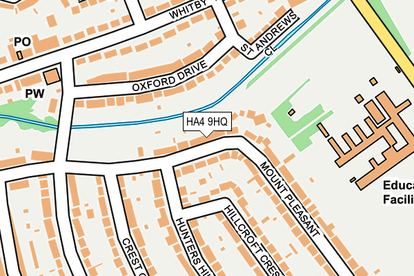 HA4 9HQ map - OS OpenMap – Local (Ordnance Survey) HA4 9HQ map - OS OpenMap – Local (Ordnance Survey)