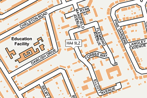 HA4 9LZ map - OS OpenMap – Local (Ordnance Survey) HA4 9LZ map - OS OpenMap – Local (Ordnance Survey)