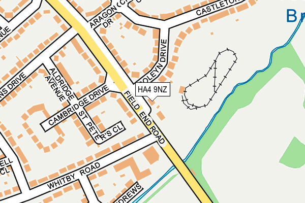 HA4 9NZ map - OS OpenMap – Local (Ordnance Survey) HA4 9NZ map - OS OpenMap – Local (Ordnance Survey)