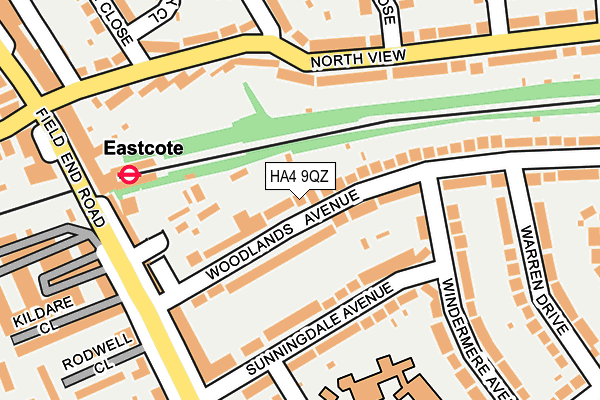 HA4 9QZ map - OS OpenMap – Local (Ordnance Survey) HA4 9QZ map - OS OpenMap – Local (Ordnance Survey)