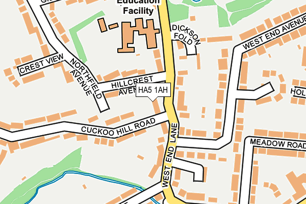 HA5 1AH map - OS OpenMap – Local (Ordnance Survey) HA5 1AH map - OS OpenMap – Local (Ordnance Survey)