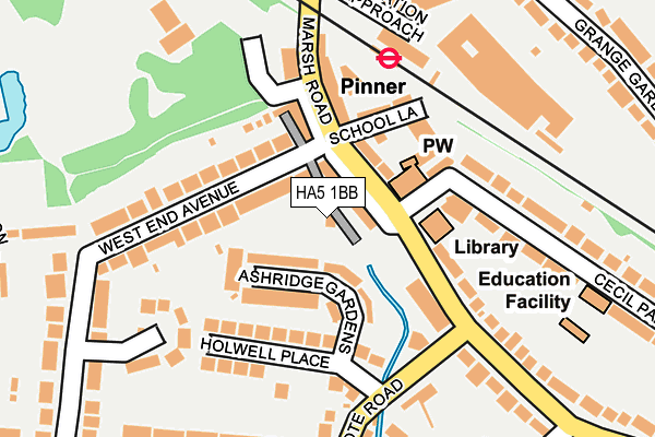 HA5 1BB map - OS OpenMap – Local (Ordnance Survey) HA5 1BB map - OS OpenMap – Local (Ordnance Survey)