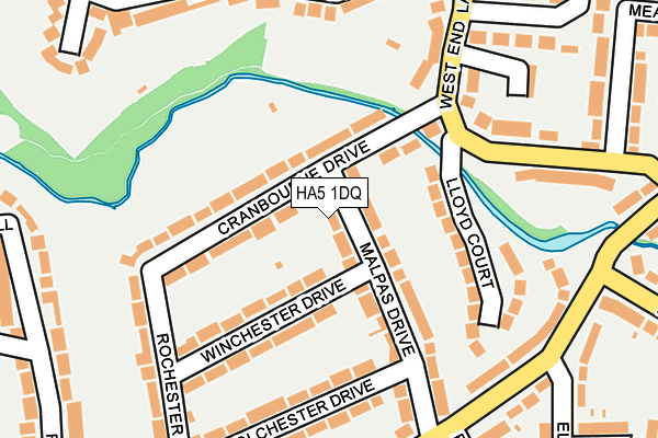 HA5 1DQ map - OS OpenMap – Local (Ordnance Survey) HA5 1DQ map - OS OpenMap – Local (Ordnance Survey)