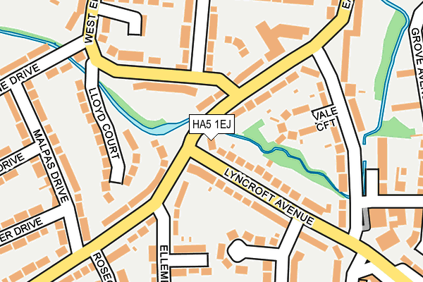 HA5 1EJ map - OS OpenMap – Local (Ordnance Survey) HA5 1EJ map - OS OpenMap – Local (Ordnance Survey)