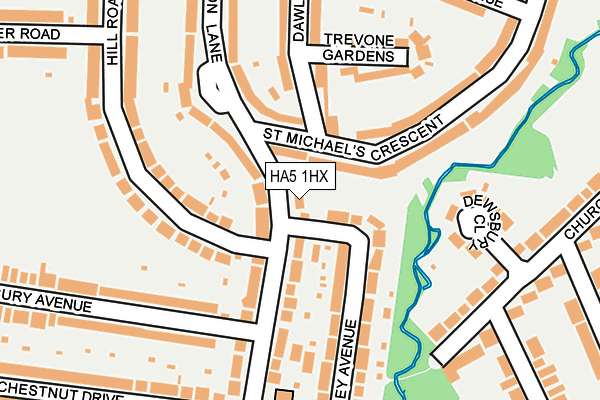 HA5 1HX map - OS OpenMap – Local (Ordnance Survey) HA5 1HX map - OS OpenMap – Local (Ordnance Survey)