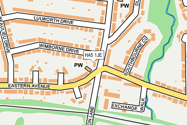 HA5 1JE map - OS OpenMap – Local (Ordnance Survey) HA5 1JE map - OS OpenMap – Local (Ordnance Survey)