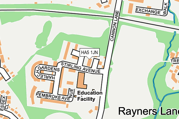 HA5 1JN map - OS OpenMap – Local (Ordnance Survey) HA5 1JN map - OS OpenMap – Local (Ordnance Survey)
