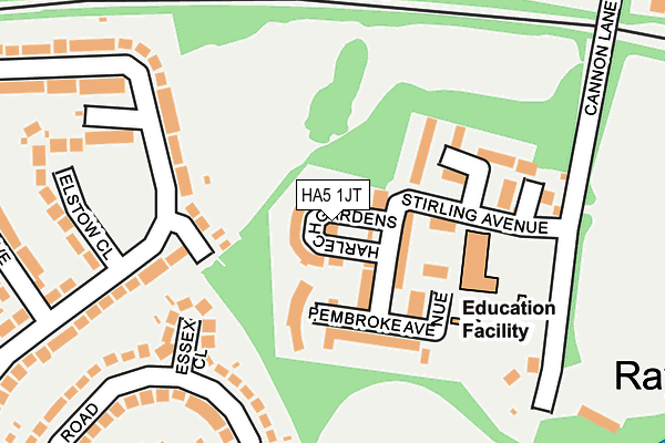 HA5 1JT map - OS OpenMap – Local (Ordnance Survey) HA5 1JT map - OS OpenMap – Local (Ordnance Survey)