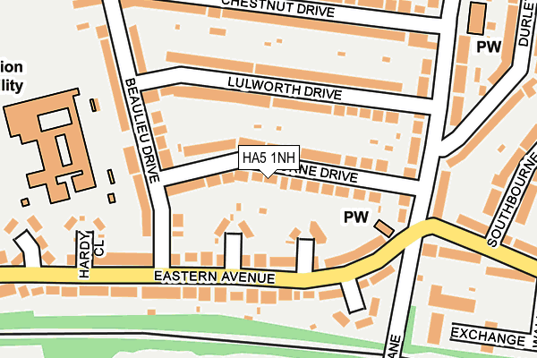 HA5 1NH map - OS OpenMap – Local (Ordnance Survey)