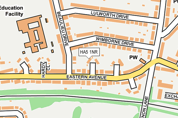 HA5 1NR map - OS OpenMap – Local (Ordnance Survey) HA5 1NR map - OS OpenMap – Local (Ordnance Survey)