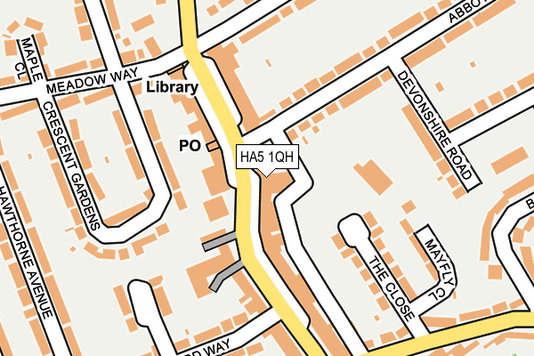 HA5 1QH map - OS OpenMap – Local (Ordnance Survey) HA5 1QH map - OS OpenMap – Local (Ordnance Survey)