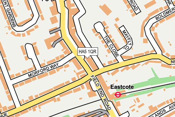 HA5 1QR map - OS OpenMap – Local (Ordnance Survey) HA5 1QR map - OS OpenMap – Local (Ordnance Survey)