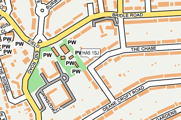 HA5 1SJ map - OS OpenMap – Local (Ordnance Survey) HA5 1SJ map - OS OpenMap – Local (Ordnance Survey)