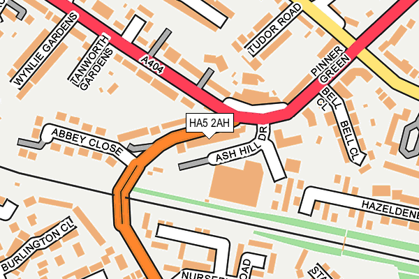 HA5 2AH map - OS OpenMap – Local (Ordnance Survey) HA5 2AH map - OS OpenMap – Local (Ordnance Survey)