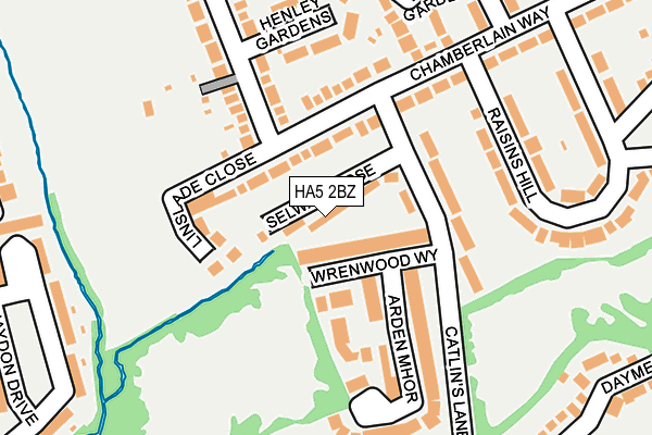 HA5 2BZ map - OS OpenMap – Local (Ordnance Survey) HA5 2BZ map - OS OpenMap – Local (Ordnance Survey)
