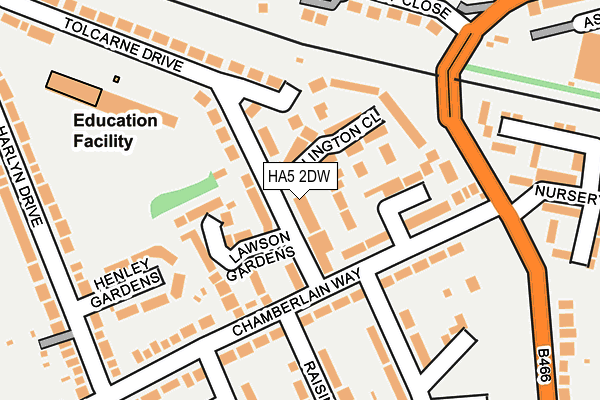 HA5 2DW map - OS OpenMap – Local (Ordnance Survey) HA5 2DW map - OS OpenMap – Local (Ordnance Survey)