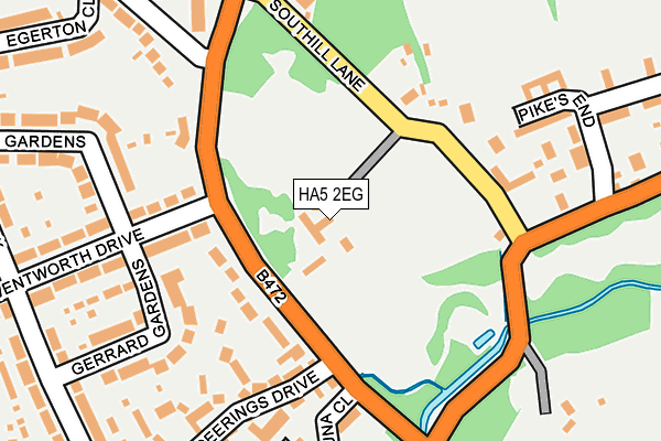 HA5 2EG map - OS OpenMap – Local (Ordnance Survey) HA5 2EG map - OS OpenMap – Local (Ordnance Survey)
