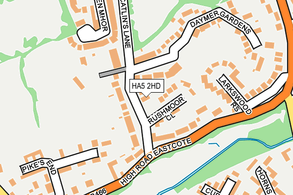 HA5 2HD map - OS OpenMap – Local (Ordnance Survey) HA5 2HD map - OS OpenMap – Local (Ordnance Survey)