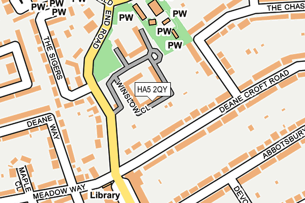 HA5 2QY map - OS OpenMap – Local (Ordnance Survey) HA5 2QY map - OS OpenMap – Local (Ordnance Survey)