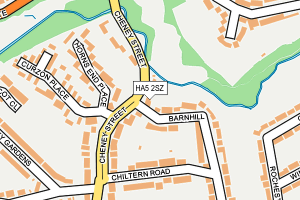 HA5 2SZ map - OS OpenMap – Local (Ordnance Survey) HA5 2SZ map - OS OpenMap – Local (Ordnance Survey)
