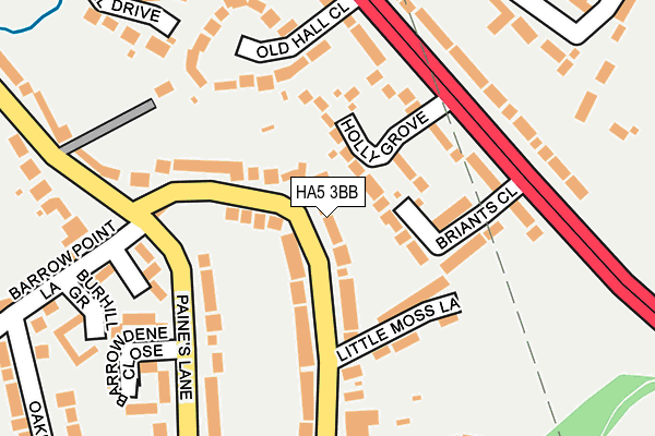HA5 3BB map - OS OpenMap – Local (Ordnance Survey) HA5 3BB map - OS OpenMap – Local (Ordnance Survey)