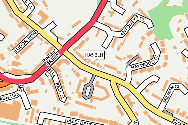 HA5 3LH map - OS OpenMap – Local (Ordnance Survey) HA5 3LH map - OS OpenMap – Local (Ordnance Survey)