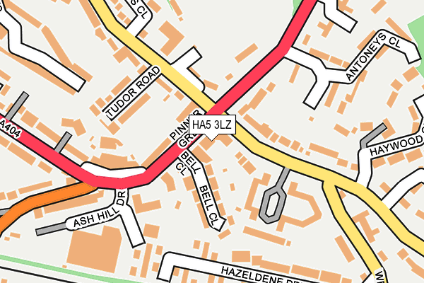 HA5 3LZ map - OS OpenMap – Local (Ordnance Survey) HA5 3LZ map - OS OpenMap – Local (Ordnance Survey)