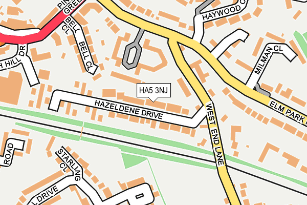 HA5 3NJ map - OS OpenMap – Local (Ordnance Survey) HA5 3NJ map - OS OpenMap – Local (Ordnance Survey)