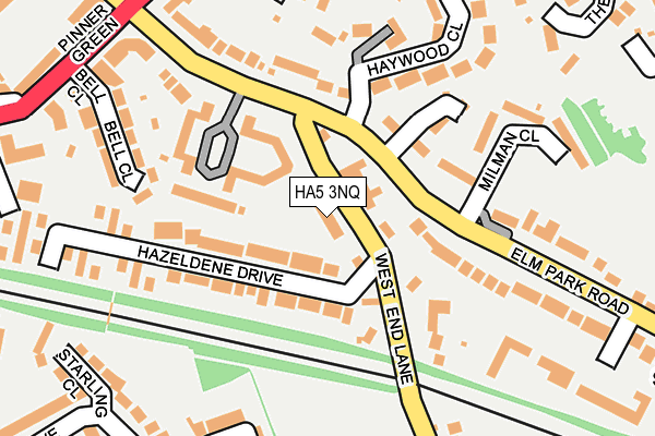 HA5 3NQ map - OS OpenMap – Local (Ordnance Survey) HA5 3NQ map - OS OpenMap – Local (Ordnance Survey)