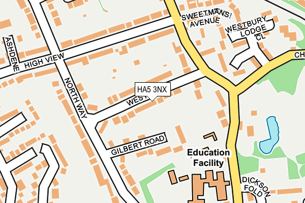 HA5 3NX map - OS OpenMap – Local (Ordnance Survey) HA5 3NX map - OS OpenMap – Local (Ordnance Survey)