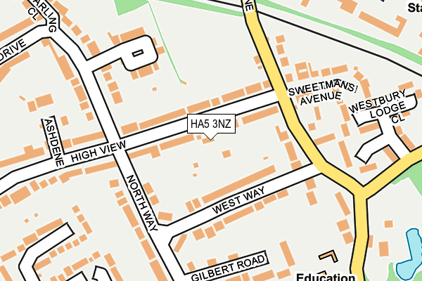 HA5 3NZ map - OS OpenMap – Local (Ordnance Survey) HA5 3NZ map - OS OpenMap – Local (Ordnance Survey)