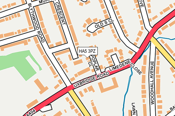 HA5 3PZ map - OS OpenMap – Local (Ordnance Survey) HA5 3PZ map - OS OpenMap – Local (Ordnance Survey)