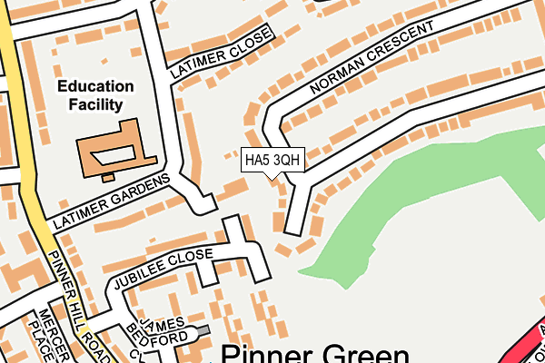HA5 3QH map - OS OpenMap – Local (Ordnance Survey) HA5 3QH map - OS OpenMap – Local (Ordnance Survey)