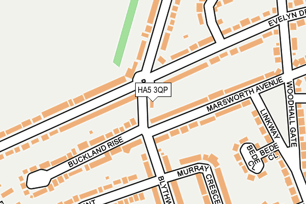 HA5 3QP map - OS OpenMap – Local (Ordnance Survey) HA5 3QP map - OS OpenMap – Local (Ordnance Survey)