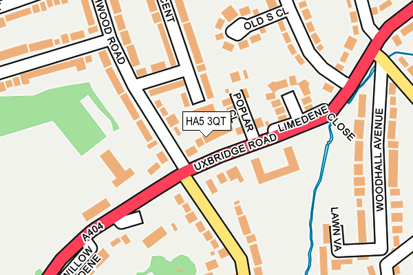 HA5 3QT map - OS OpenMap – Local (Ordnance Survey) HA5 3QT map - OS OpenMap – Local (Ordnance Survey)