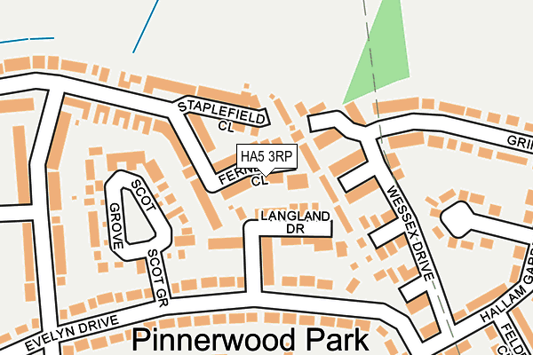 HA5 3RP map - OS OpenMap – Local (Ordnance Survey) HA5 3RP map - OS OpenMap – Local (Ordnance Survey)