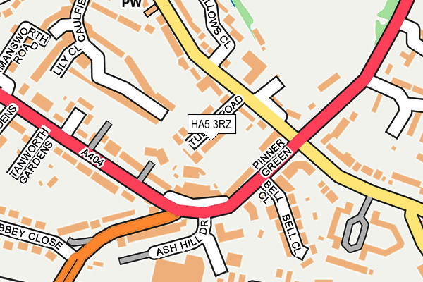 HA5 3RZ map - OS OpenMap – Local (Ordnance Survey) HA5 3RZ map - OS OpenMap – Local (Ordnance Survey)