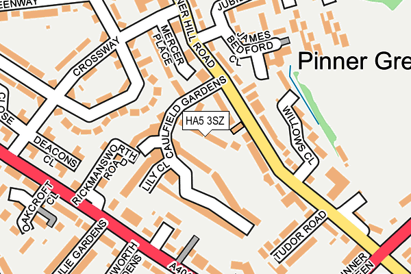HA5 3SZ map - OS OpenMap – Local (Ordnance Survey) HA5 3SZ map - OS OpenMap – Local (Ordnance Survey)