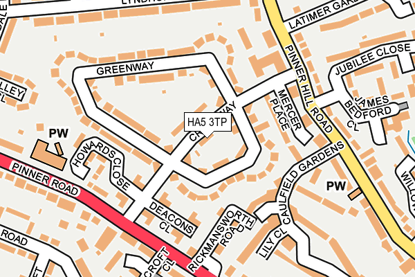 HA5 3TP map - OS OpenMap – Local (Ordnance Survey) HA5 3TP map - OS OpenMap – Local (Ordnance Survey)