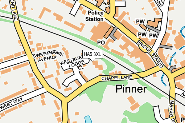 HA5 3XL map - OS OpenMap – Local (Ordnance Survey) HA5 3XL map - OS OpenMap – Local (Ordnance Survey)