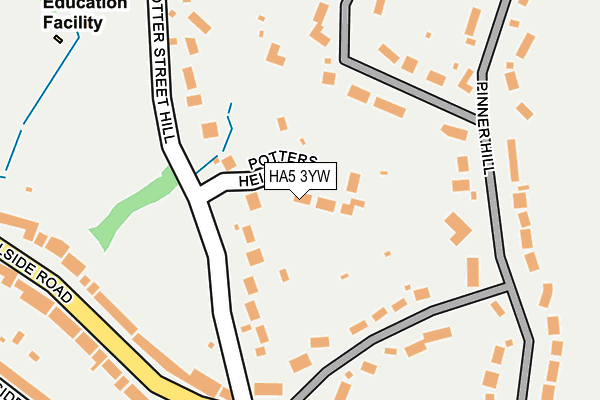 HA5 3YW map - OS OpenMap – Local (Ordnance Survey) HA5 3YW map - OS OpenMap – Local (Ordnance Survey)