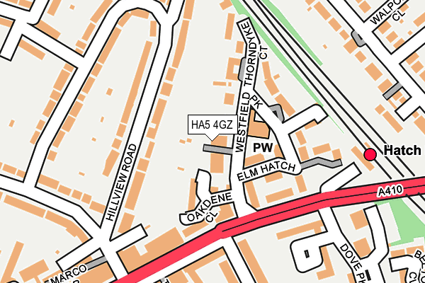 HA5 4GZ map - OS OpenMap – Local (Ordnance Survey) HA5 4GZ map - OS OpenMap – Local (Ordnance Survey)